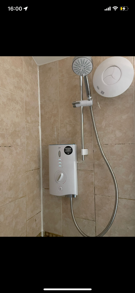 Power shower and silent fan installation