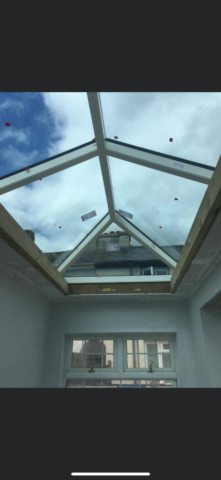 Roof sky lantern fitted